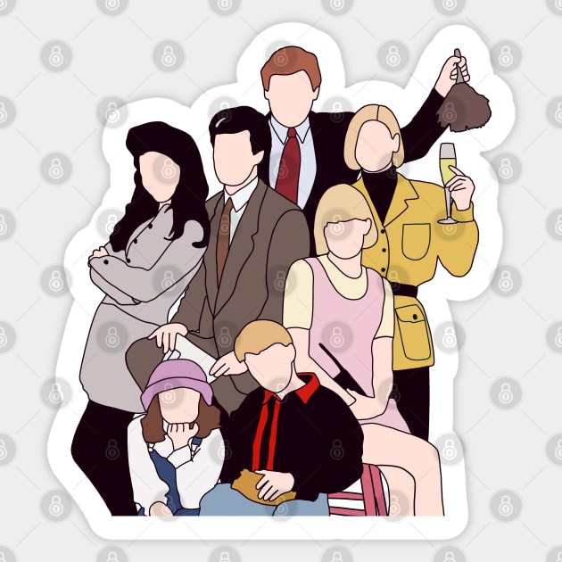 the nanny cast Sticker by aluap1006